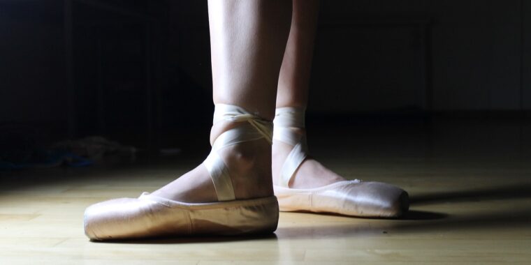 バレエの足